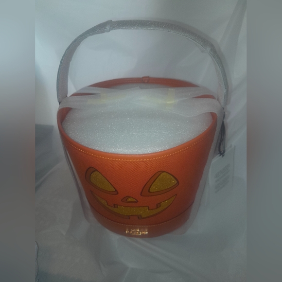 NEW Caoch Halloween Pumpkin Trick Or Treat Bucket NWT - Picture 4 of 11